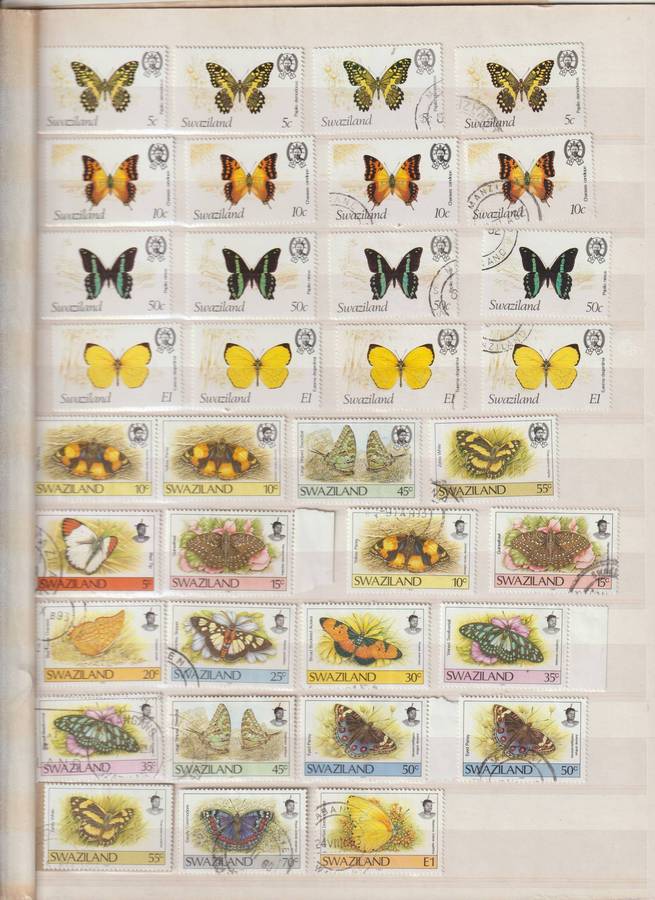 Butterfly Thematics various countries **M,*M, Used. See Scans