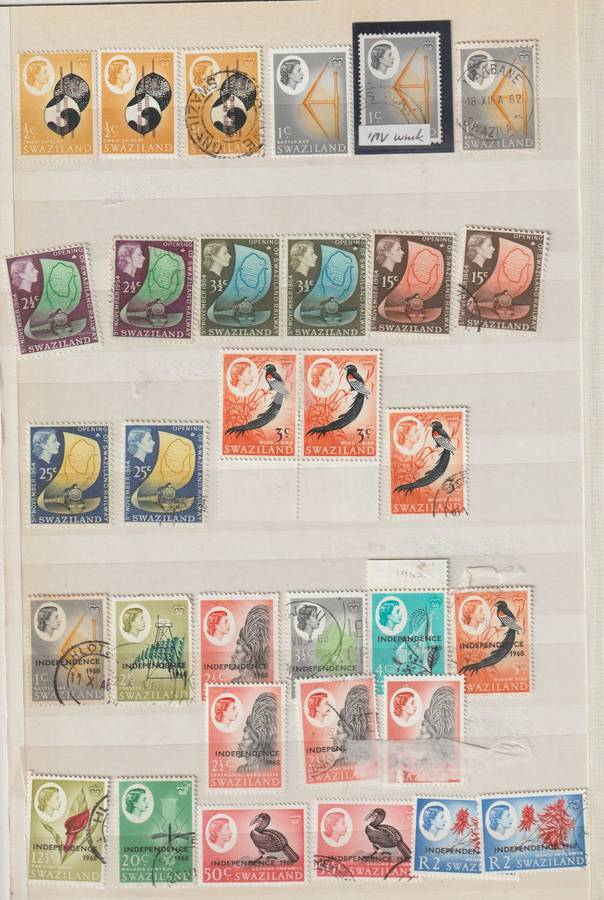 Swaziland QEII 1950 -1960'S **M,*M, Used Selection. See Scans.