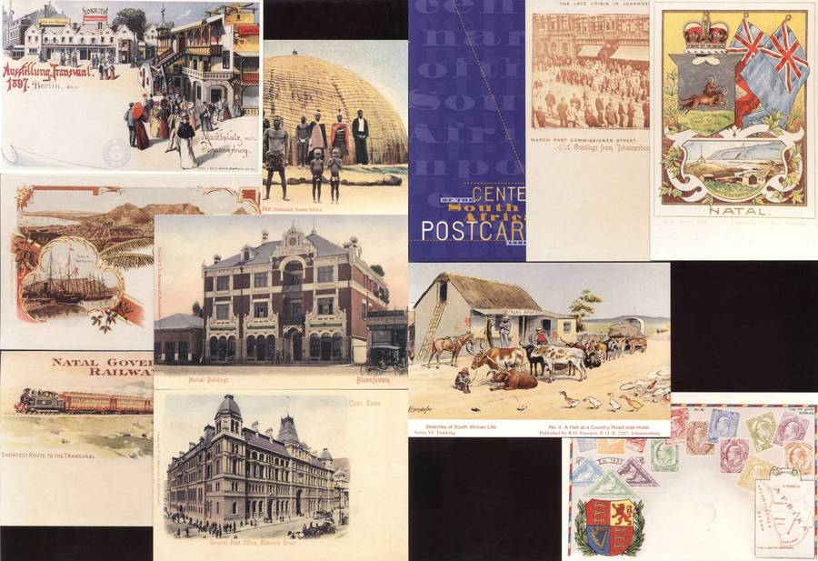 RSA 1996 - 100 years of postcards - full set of 10 postcards - FRESH