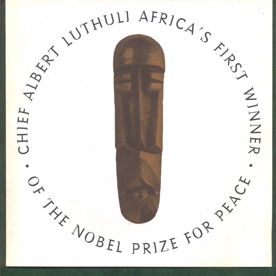 RSA 2011 Albert Luthuli Nobel Prize presentation folder with sheetlet - fresh