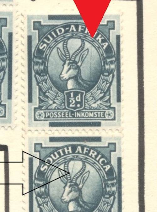 Union Coil pairs selection with spots & dots - Lightly hinged on page