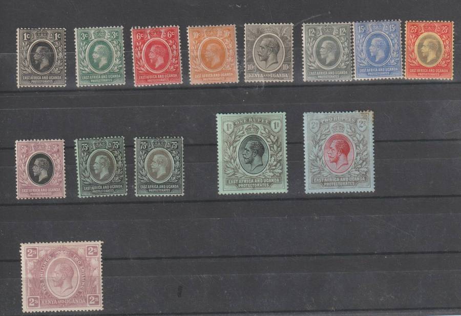 KUT KGV 1912 -1921 Selection *m. Good CV Value. See Scan.