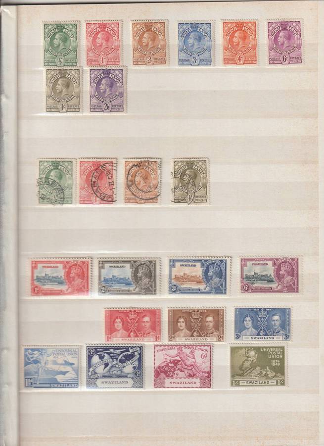 Swaziland 1933 - 1938 *m, used High CV selection. See Scans.