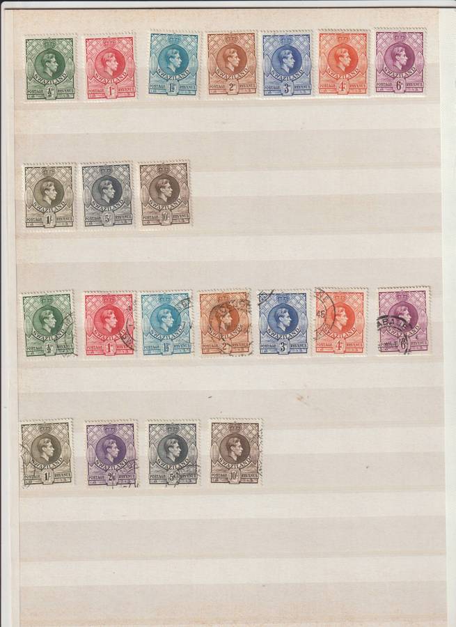 Swaziland 1933 - 1938 *m, used High CV selection. See Scans.