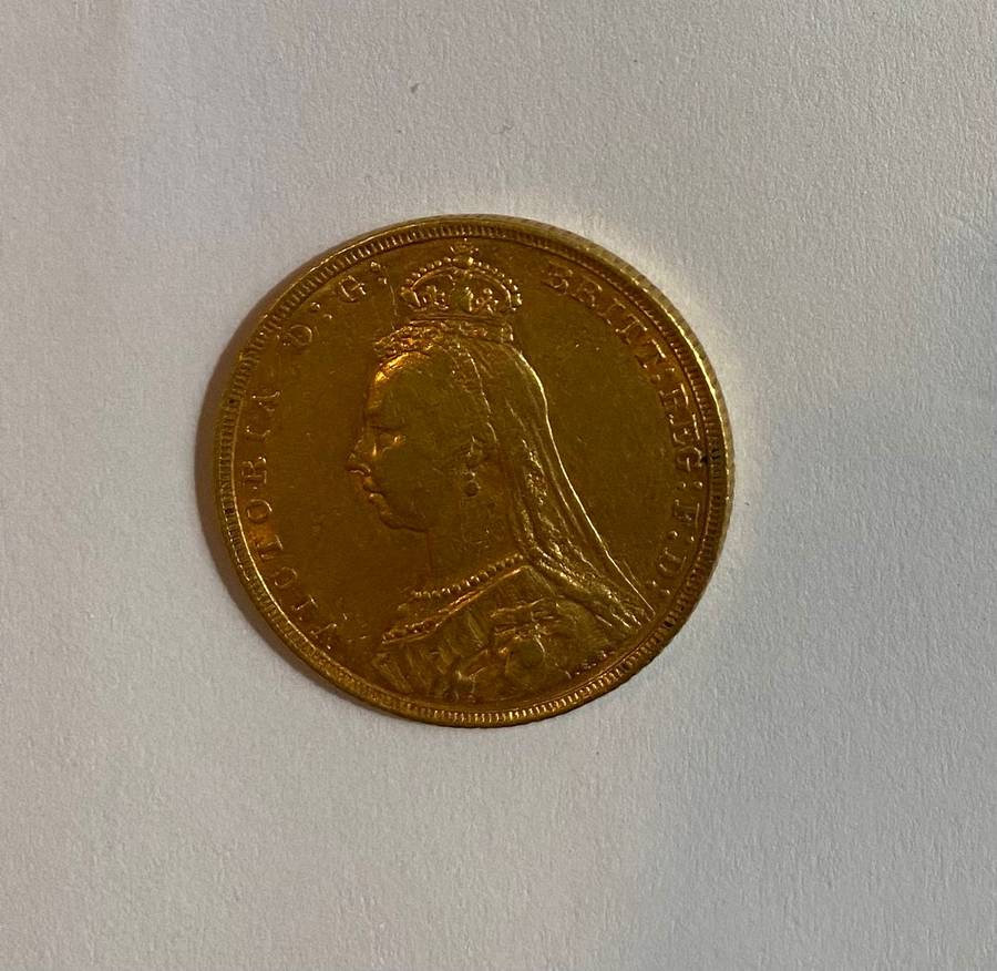 1892 Gold Victorian Sovereign - London