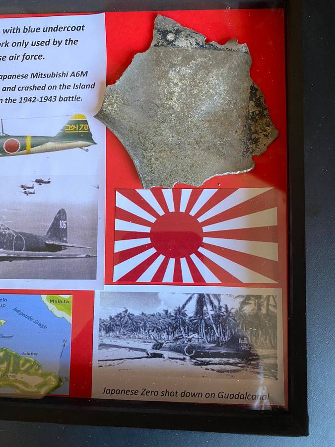 Japanese Air Force WW2 Air Frame Section -  Frame Measures 24x36