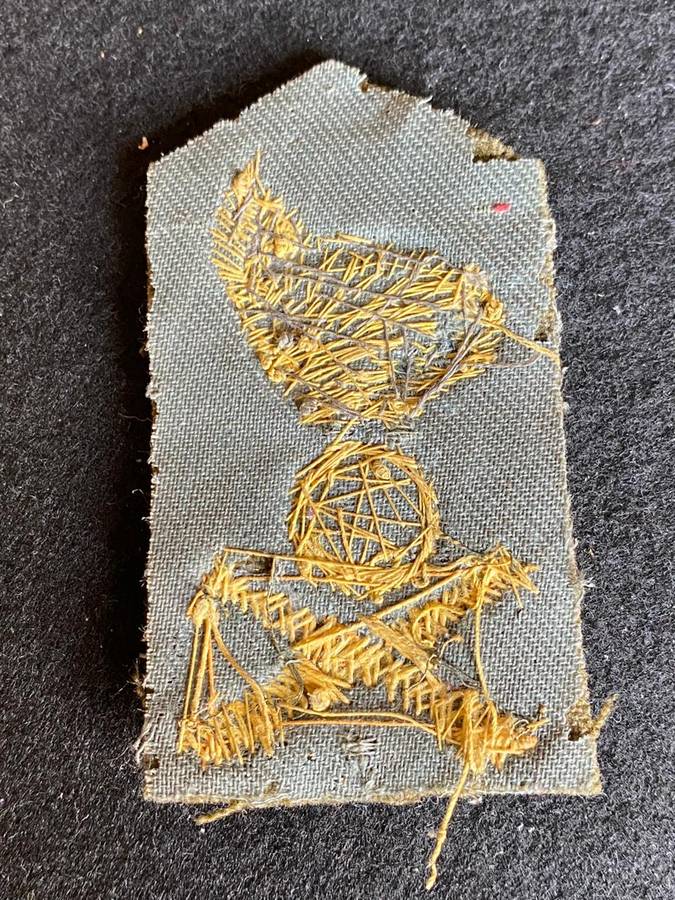 WW2 ITALIAN,DIVISION ARTILLERY CAP BADGE OFFICERS AND SENIOR NCO'S