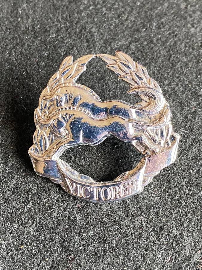 NATAL COMMAND CHROME CAP BADGE-1986-1990'S- 2 X SCREW LUGS