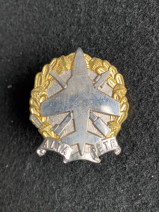 10 ANTI AIR REGT. BERET BADGE-WORN FROM 1987- 2 X SCREW LUGS
