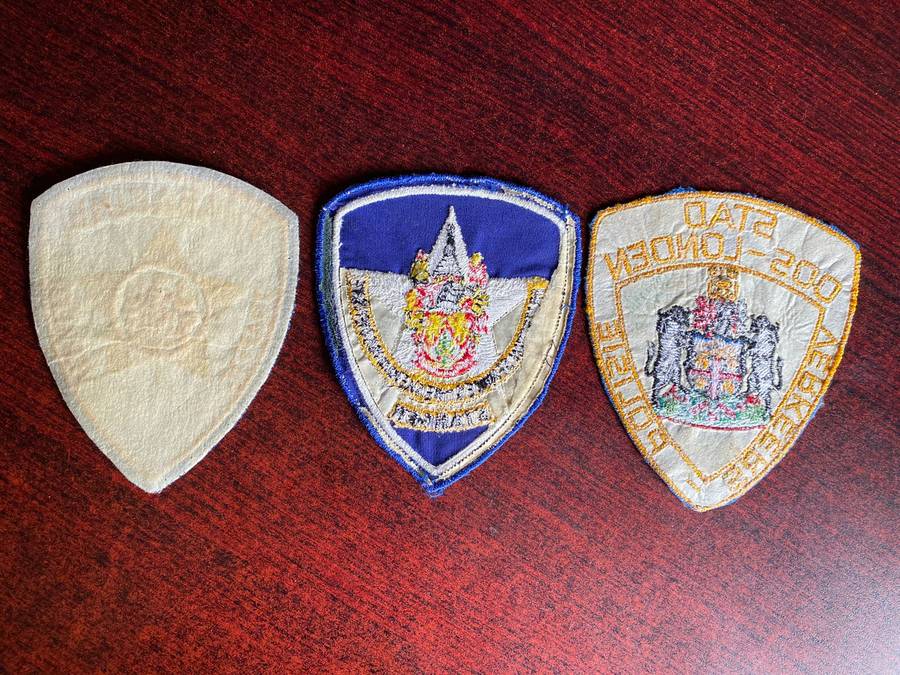 VINTAGE TRAFFIC PATCHES- 3 SOLD TOGETHER