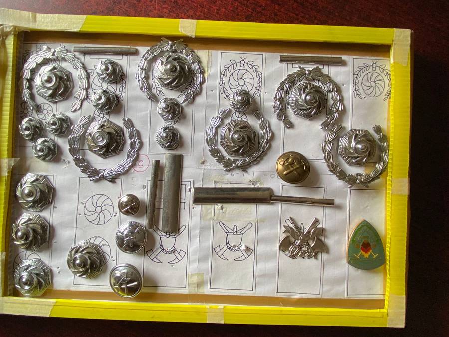 JOHANNESBURG FIRE BRIGADE BADGES AND RANKS-SOLD TOGETHER