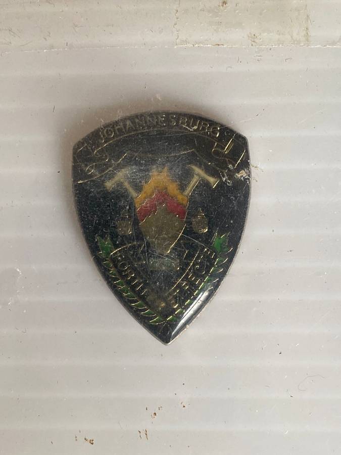 JOHANNESBURG FIRE BRIGADE BADGES AND RANKS-SOLD TOGETHER
