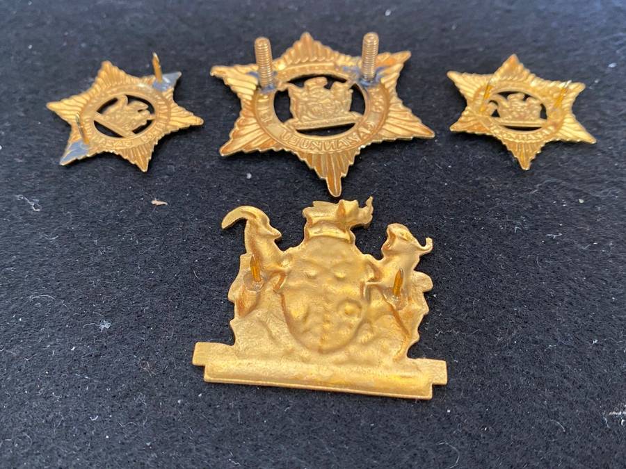 GAZANKULU POLICE ,OTHER RANKS,CAP,COLLARS AND RANK - PINS + LUGS COMPLETE