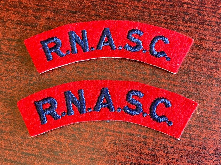 RHODESIA AND NYASSALAND ARMY SERVICES CORPS TITLE PAIR-WORN 1956-63 (ORIGINAL PERIOD ITEMS)