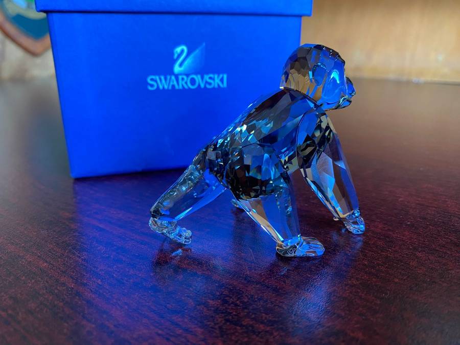 SWAROVSKI GORILLA CUB-2009-ANNUEL EDITION-SIZE 62 MM TALL-MINT BOXED