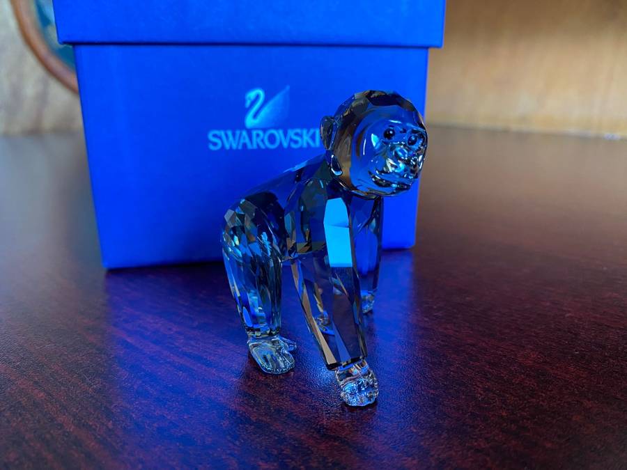 SWAROVSKI GORILLA CUB-2009-ANNUEL EDITION-SIZE 62 MM TALL-MINT BOXED
