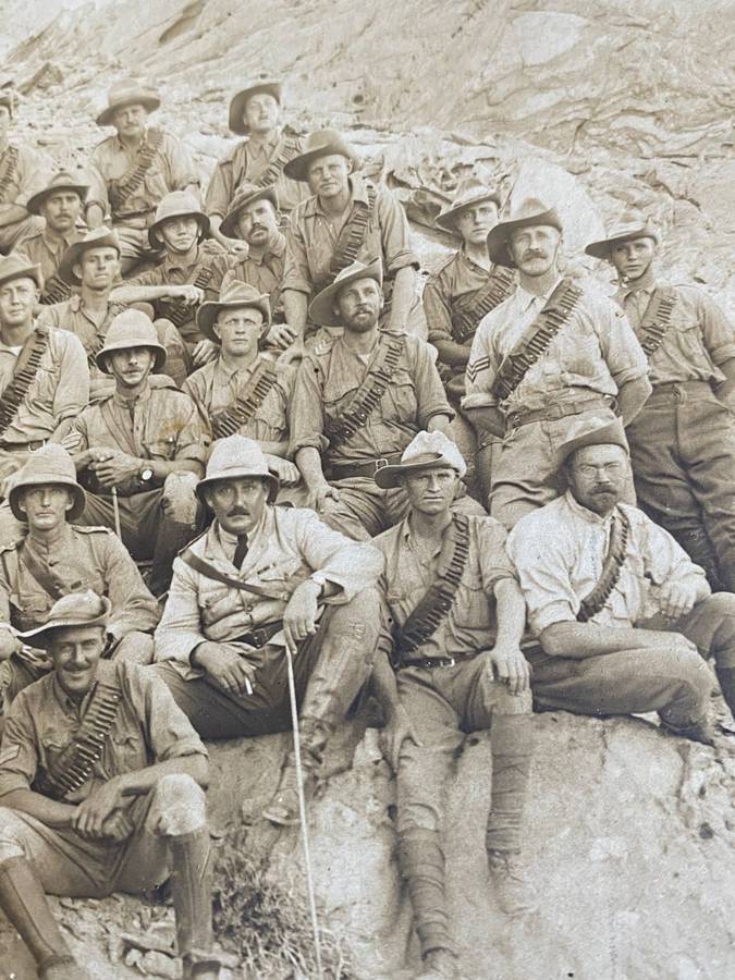 ORIGINAL BOER WAR PHOTO ACTUAL PHOTO MEASURES 21,5 X 17,5 CM