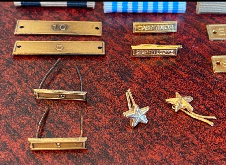 NAMIBIAN MEDAL BARS AND CLASPS- 16 IN TOTAL