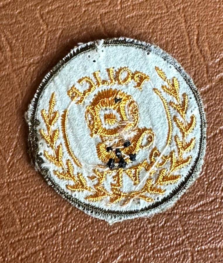 POLICE DIVER INSTRUCTORS BADGE ON CAMO