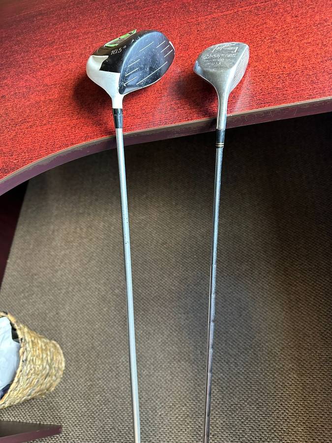 EUD 10,5 DEGREES DRIVER WITH FLEX MODULUS GRAPHITE SHAFT-SOLD WITH TAYLOR NO 1, 10 DEGREES LOFT FAIR