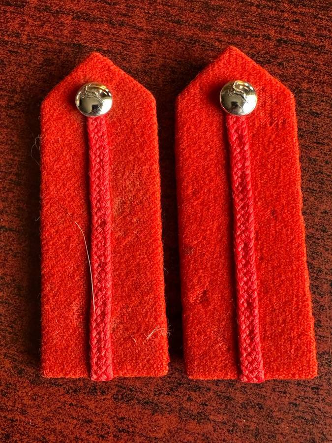 ARMY SENIOR OFFICERS NO STAFF QUALIFIED GORGET PATCH PAIR-APPROVED 1978