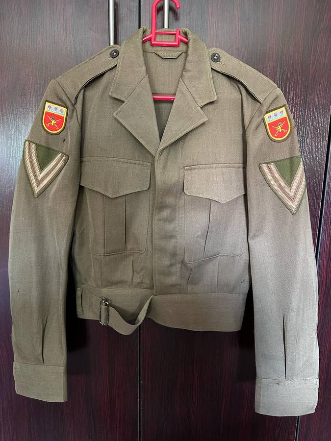 SA UNION PERIOD BUNNY JACKET,SIZE MEDIUM-MEASURES 49CM ARMPIT TO ARMPIT-LABELLED AND DATED 1965-SOLD