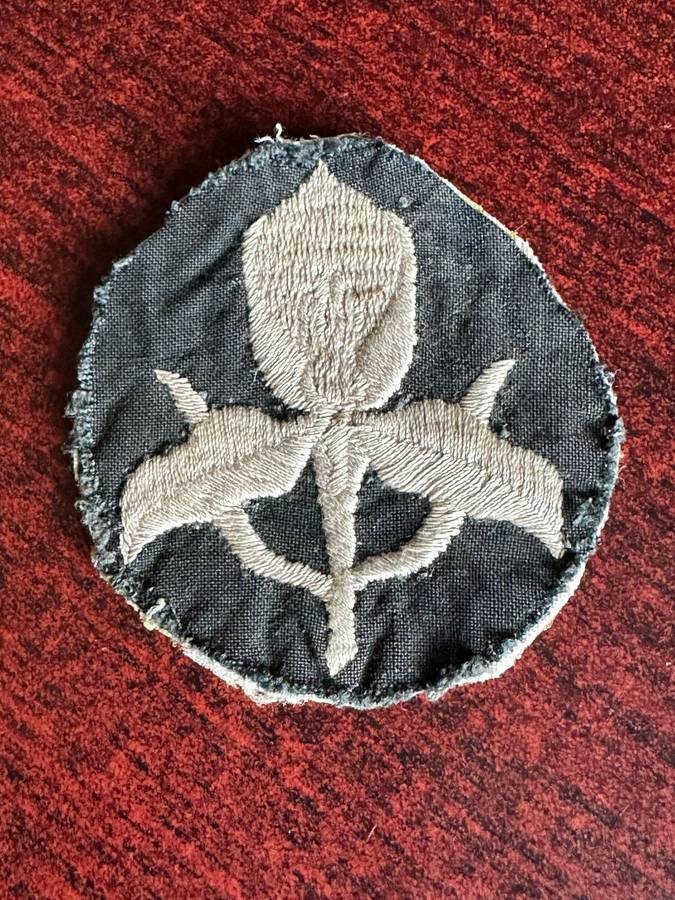SA MILITARY ACADEMY CLOTH FLASH-WORN 1960'S-1970'S