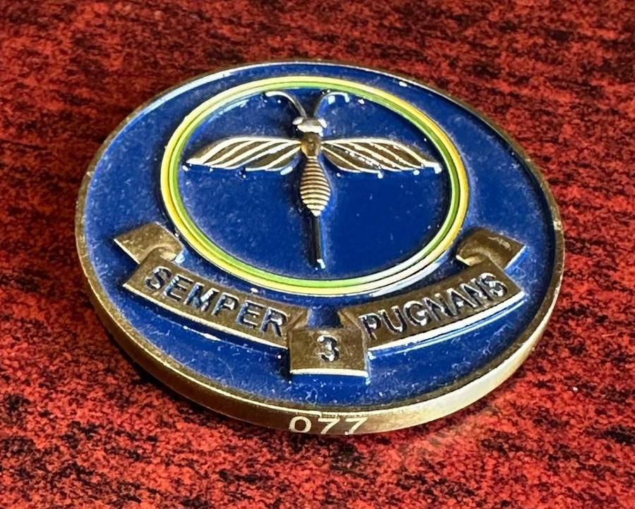 3 SQUADRON (MIRAGE F1 CZ)CHALLENGE COIN NO 077-DATED 2017