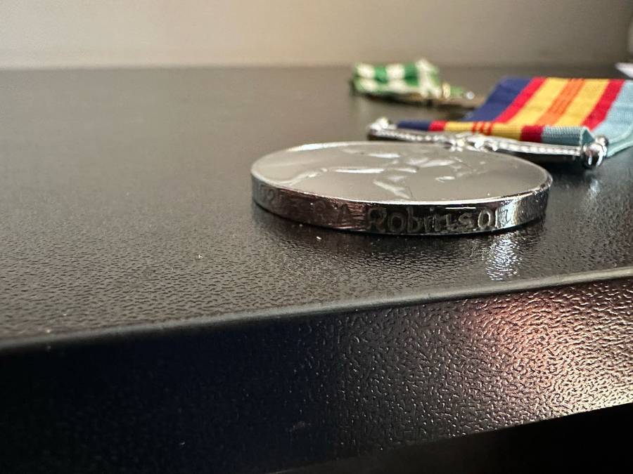 AUSTRALIAN VIETNAM MEDAL(NICKAL-SILVER) AND SOUTH VIETNAM CAMPAIGN MEDAL 1964-BOTH AWARDED TO 671022