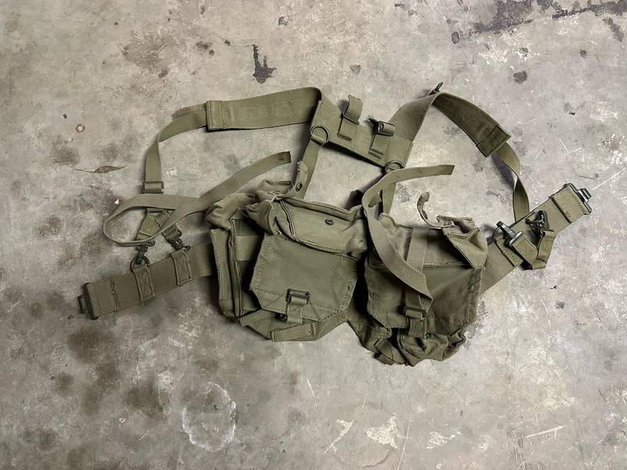 COMPLETE SADF PATTERN 73 SKELETON KIT- WITH YOKE,KIDNEY POUCHES AND YOKE- GOOD CONDITION