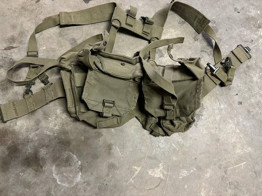 COMPLETE SADF PATTERN 73 SKELETON KIT- WITH YOKE,KIDNEY POUCHES AND YOKE- GOOD CONDITION