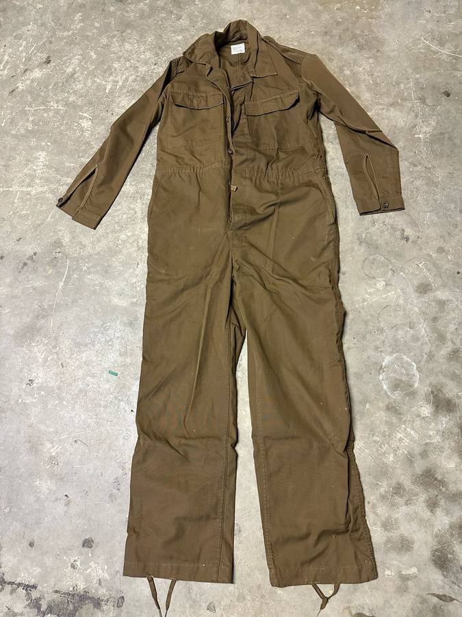 SADF NUTRIA COVERALLS DATED 1983-LABELLED (PLEASE LOOK AT SIZE ON LABEL)- I WOULD SAY A SIZE MEDIUM-