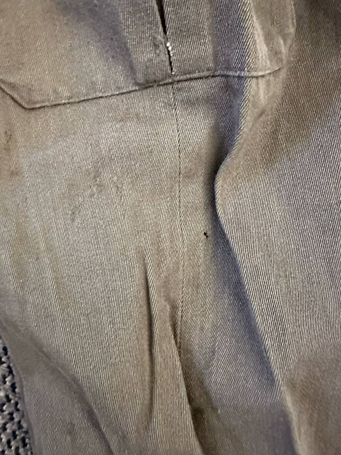 100 % WOOL BUNNY JACKET SIZE 380-MEASURES 50 CM ARMPIT TO ARMPIT-LABELLED AND DATED 1969-SOME DAMAGE