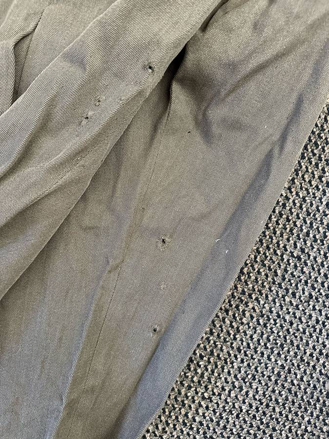 100 % WOOL BUNNY JACKET SIZE 380-MEASURES 50 CM ARMPIT TO ARMPIT-LABELLED AND DATED 1969-SOME DAMAGE