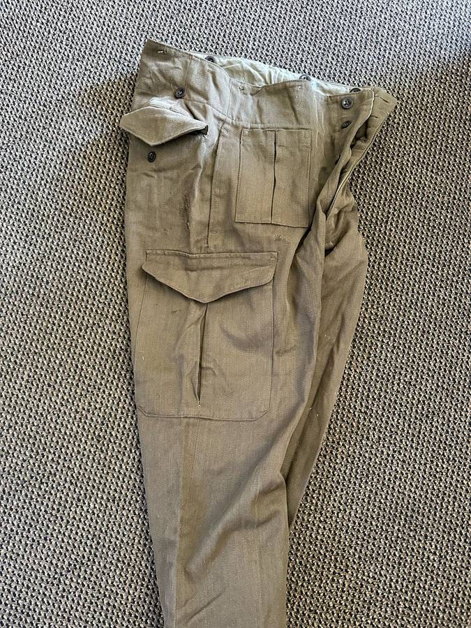 100 % WOOL BUNNY JACKET SIZE 380-MEASURES 50 CM ARMPIT TO ARMPIT-LABELLED AND DATED 1969-SOME DAMAGE