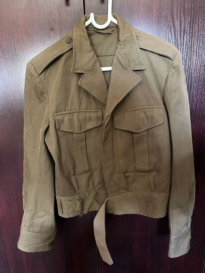 100 % WOOL BUNNY JACKET SIZE 380-MEASURES 50 CM ARMPIT TO ARMPIT-LABELLED AND DATED 1969-SOME DAMAGE