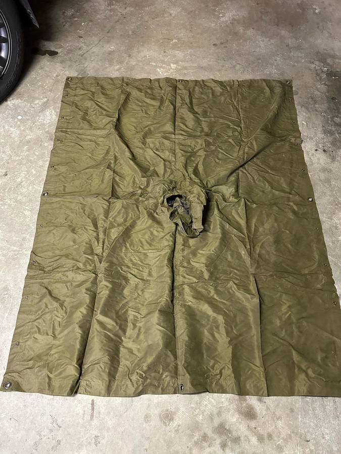 RHODESIAN BIVVY/GROUND SHEET -LABELLED AND DATED 1967