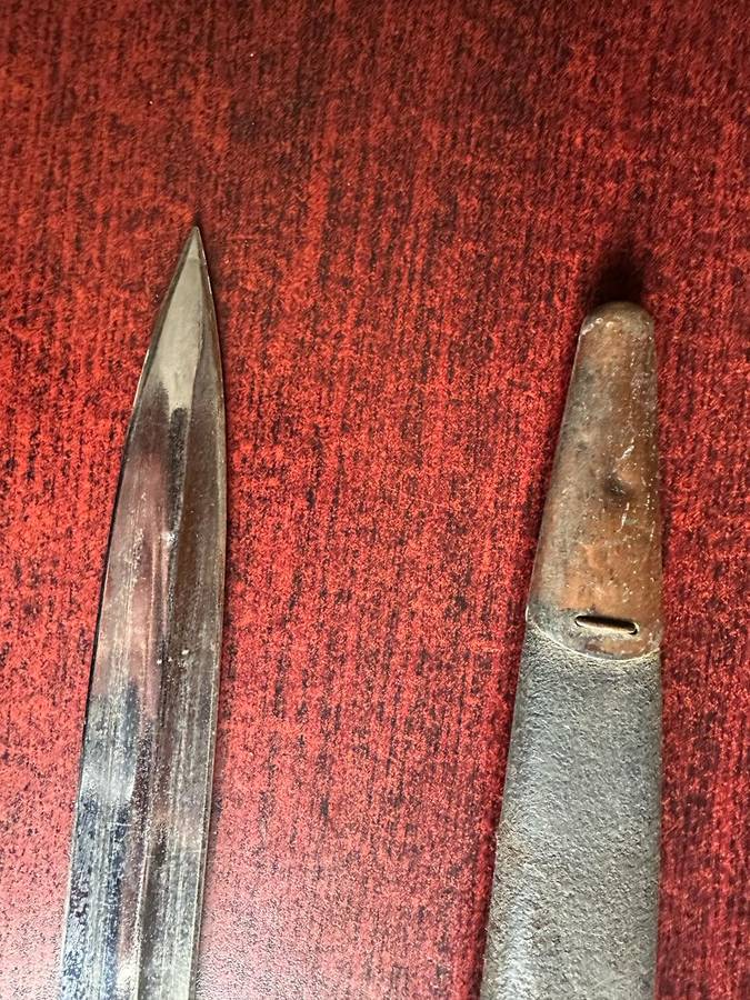 BOER WAR BRITISH 1888 MK. 1 PATTERN BAYONET FOR LEE ENFIELD RIFLE-MADE BY WILKINSON LONDON-OVERALL G