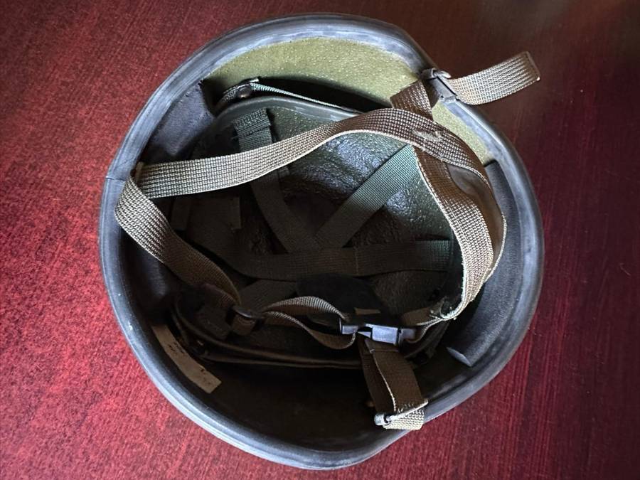 SA M86 para helmet. These helmets were exactly the same as the M83, but the chin strap has quick rel