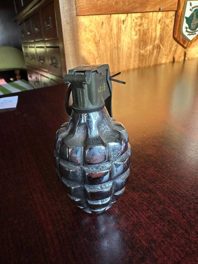American MK 2 A1 hand grenade. In service from 1918-1969. War replaced with the M33 series in 1969.