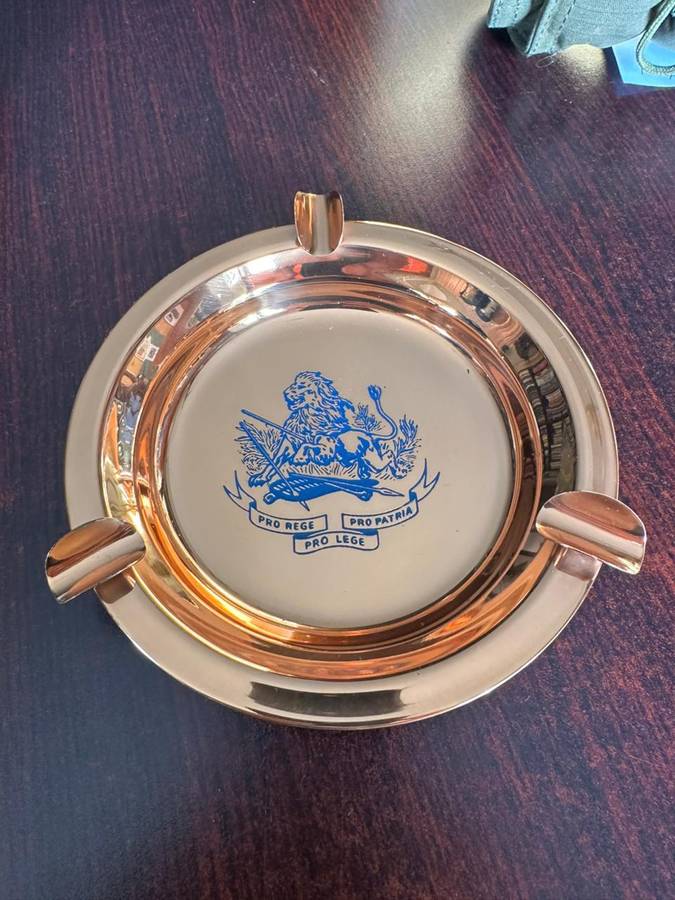 Rhodesian BSAP copper ash tray (new) condition.