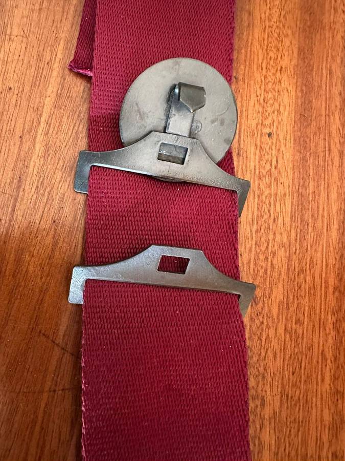 Original Special Forces Brigade stable belt buckle and part belt. Not numbered.