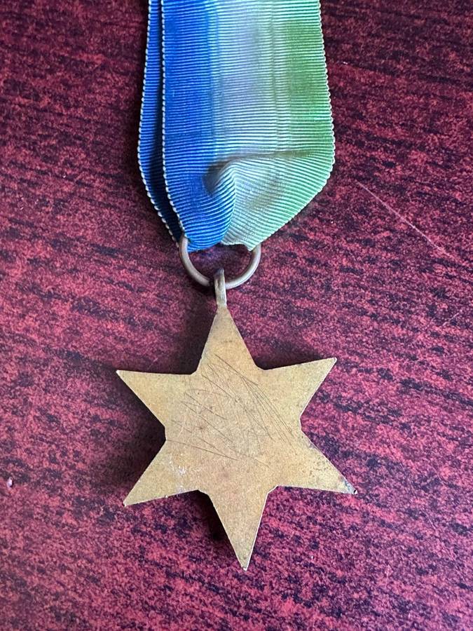 Unnamed WW2, full size Atlantic star.