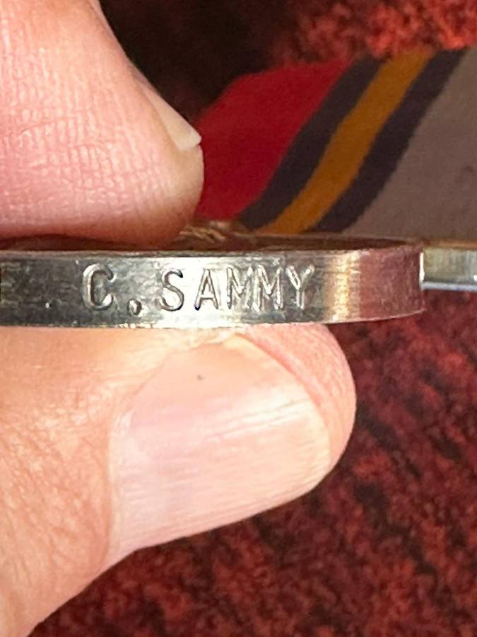 Rhodesia GSM awarded to R82165 T Pte. C. Sammy