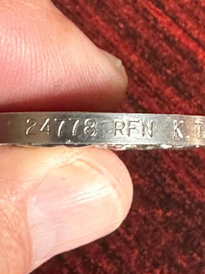 Rhodesia GSM awarded to 24778 RFN. K. Taylor.