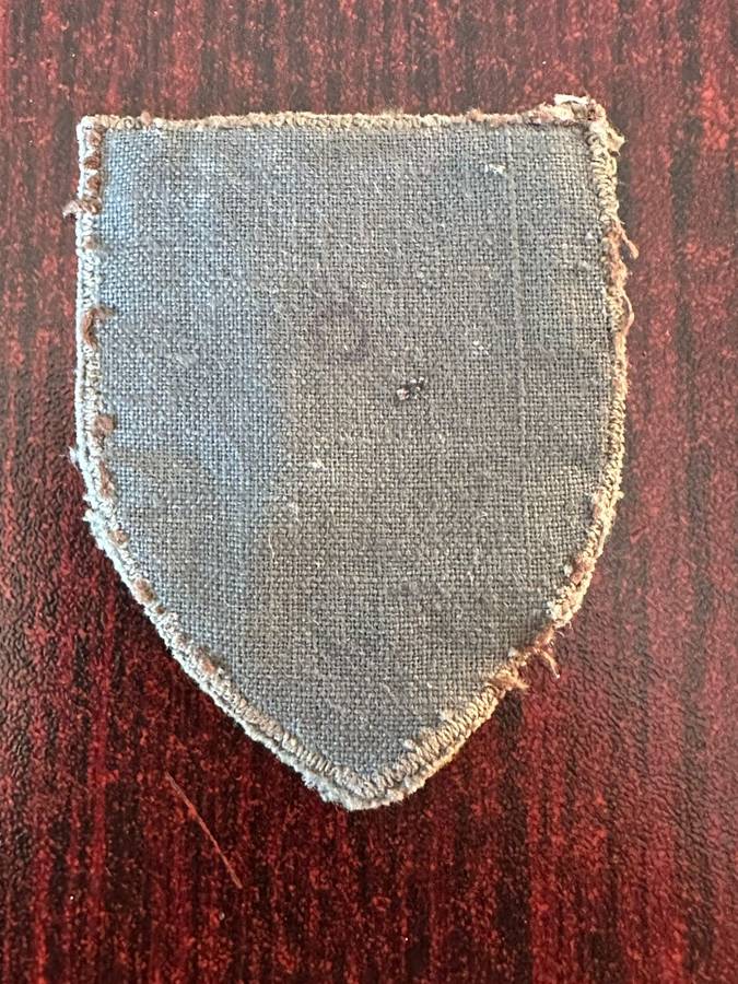 Original WW2 British Army cloth badge. Known as the HQ British Troops in the Low countries. Cloth fo