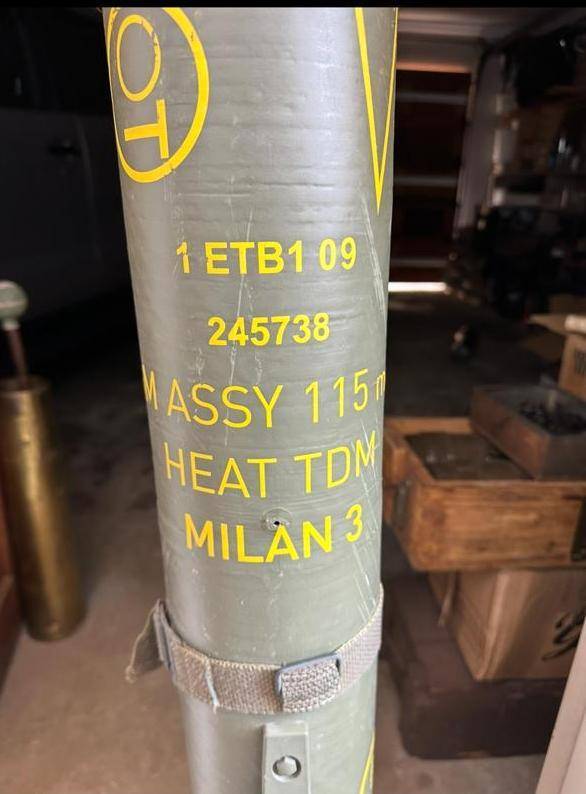 Border War period Millan Franco-West German anti tank guided missile tube,accepted for service 1972.