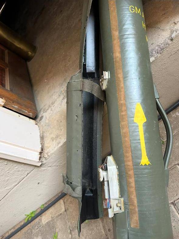 Border War period Millan Franco-West German anti tank guided missile tube,accepted for service 1972.