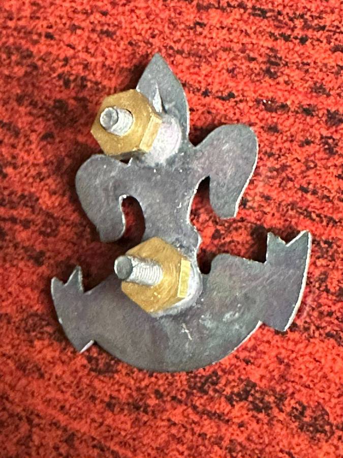 Swellendam commando grey metal cap badge. Approved in 1990. 2x screw lugs