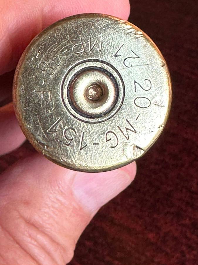 20mm HEI Spotter round. Inert. Total length 14,5 cm.